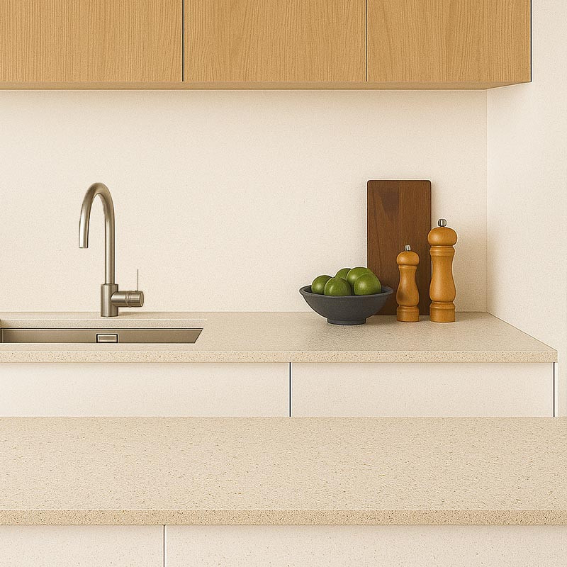 Plan de travail en Quartz Silestone® Blanco city